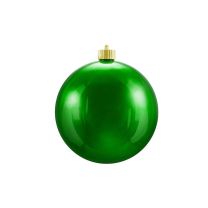 Shiny Christmas Ornaments, Green, 6in.