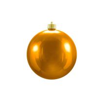 Shiny Christmas Ornaments, Dark Orange, 6"