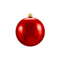 Shiny Christmas Ornaments, Red, 6in.