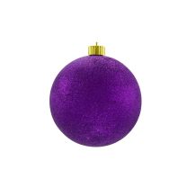 Glittered Christmas Ornaments, Purple