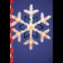 4' x 4' Star Snowflake Pole Mount
