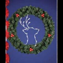 Reindeer Wreath Pole Mount