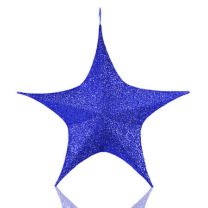 44" Foldable 3D Star - Polymesh - Blue