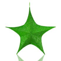 54" Foldable 3D Star - Polymesh - Green