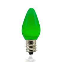 C7 SMD LED Retrofit Bulbs - Frosted Smooth - Green - Pro Christmas™ - Bag of 25