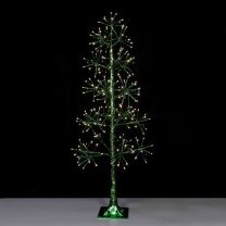 4' Green Starburst Tree - Warm White