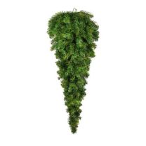 44" Deluxe Oregon Fir Teardrop Spray - Unlit - Bow Option Available