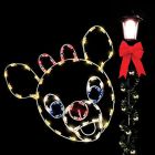 4' Silhouette Rudolph, LED