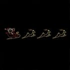 31' Santa & Sled with Reindeer Skyline, LED