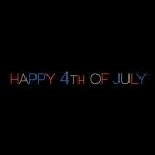 3' x 41' Happy 4th of July, LED