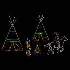 19' x 30' Native American Scene, LED