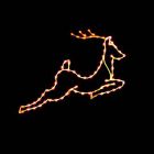 4 1/2' Silhouette Flying Reindeer, LED