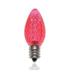 pink christmas led light bulb