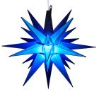led blue moravian star
