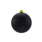 Glittered Christmas Ornaments-Black-2.75"