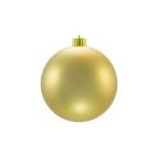 Matte Christmas Ornaments, Gold