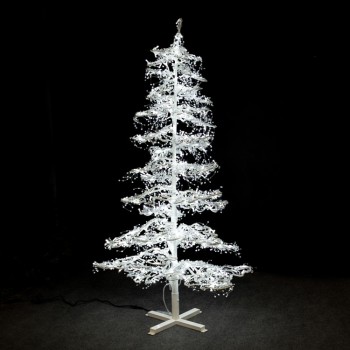9' Ice Sculpture Christmas Tree - Pure White