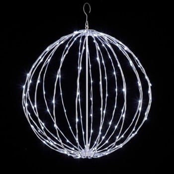 24" Foldable Sphere - LED Micro-Drop - Cool White - Consumer Grade