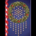 Snowflake Cascade Wreath Pole Mount