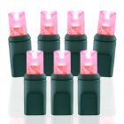 Pro Christmas 5mm Wide Angle Conical 100 Lights Pink