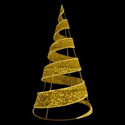 20' 3D Spiral Tree - Gold