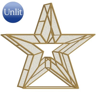 10' 3D LED Star Icon | UNLIT