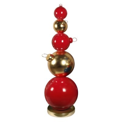 Ornament Stack - Red and Gold
