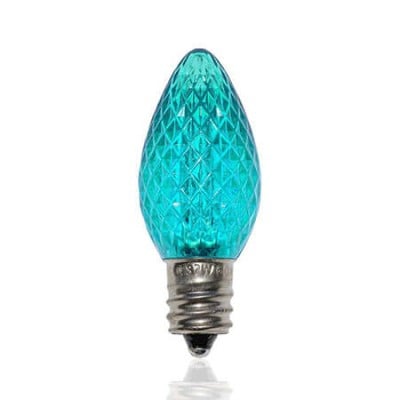 C7 SMD LED Retrofit Bulb - Teal - Pro Christmas - Bag of 25