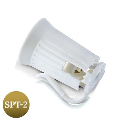 C9 Extra Socket, White, SPT-2 - Bag of 25