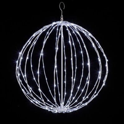 24" Foldable Sphere - LED Micro-Drop - Cool White - Consumer Grade