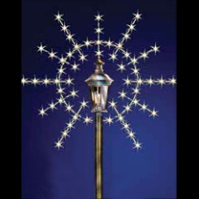 Snowburst Christmas Lamp Post