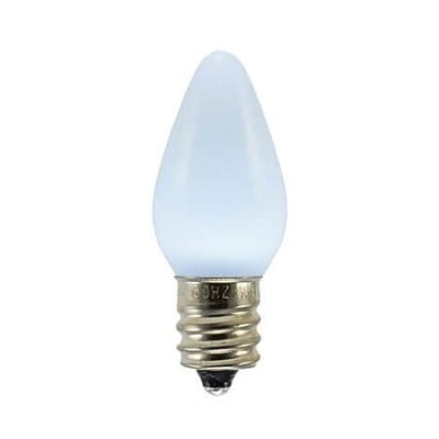 C7 SMD LED Retrofit Bulbs - Frosted Smooth - Cool White - Pro Christmas™ - Bag of 25