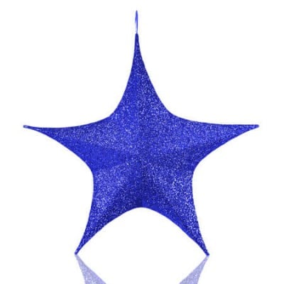 54" Foldable 3D Star - Polymesh - Blue