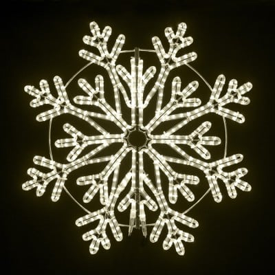48" Frost Snowflake - Warm White