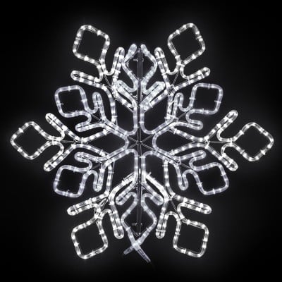 36" Star Snowflake - Pure White