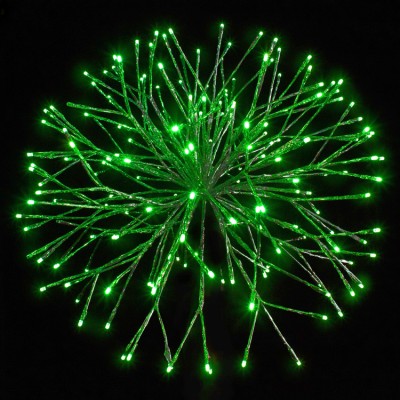 24" Green Twinkle Starburst - Green LED Lights