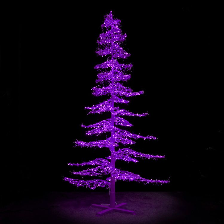 11' Ice Sculpture Christmas Tree - Purple