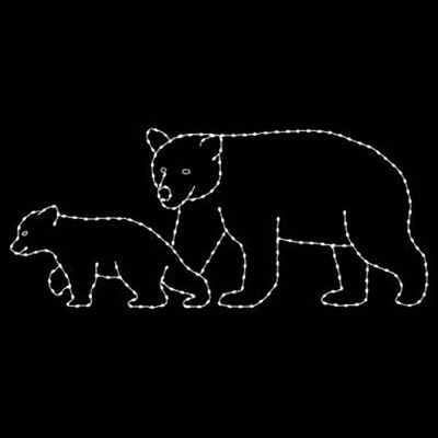 5' x 12' Two Bears Walking