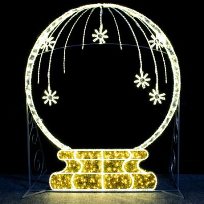 9' 2D Snow globe Photo Op Frame