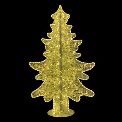 6' 3D Noble Fir Tree - Warm White