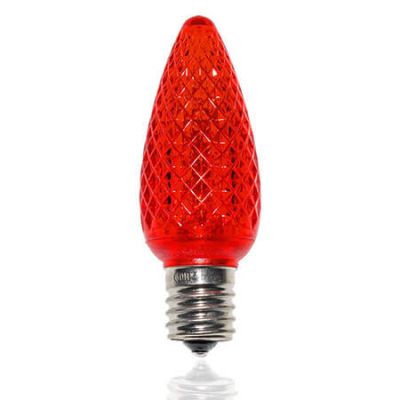 C9 SMD LED Retrofit Bulb - Red - Minleon - Bag of 25