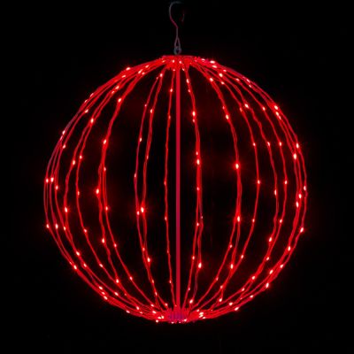 24" Foldable Sphere - LED Micro-Drop - Red - Consumer Grade