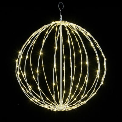 24" Foldable Sphere - LED Micro-Drop - Warm White - Consumer Grade