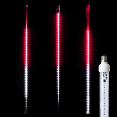 36" LED Falling Snow Tube - Red and Pure White - Pro Christmas™