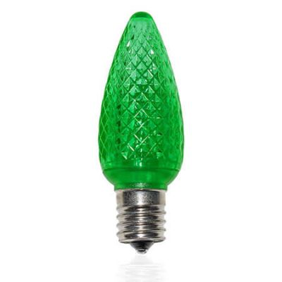 C9 SMD LED Retrofit Bulb - Green - Minleon - Bag of 25
