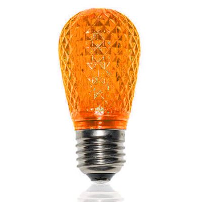 S14 SMD LED Retrofit Bulb - Amber/Orange - Minleon - Bag of 10