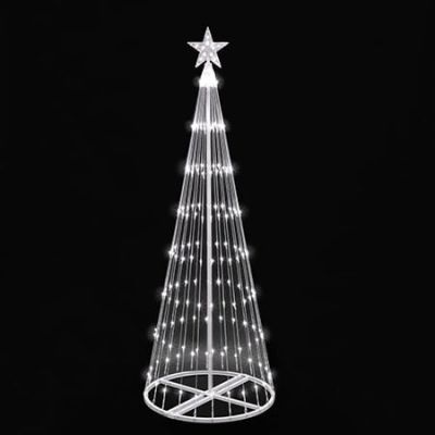 9' LED Light Show Tree-Cool White