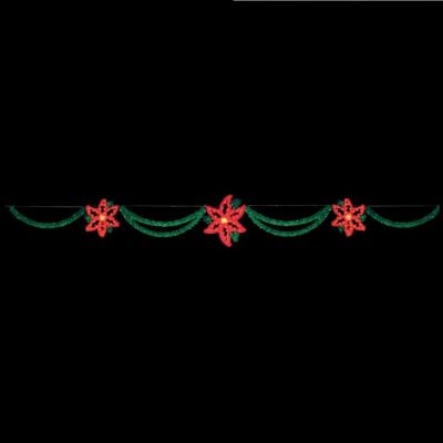 Chrsitmas Poinsettia Flower Skyline