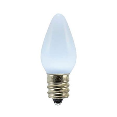 C7 SMD LED Retrofit Bulbs - Frosted Smooth - Cool White - Pro Christmas™ - Bag of 25
