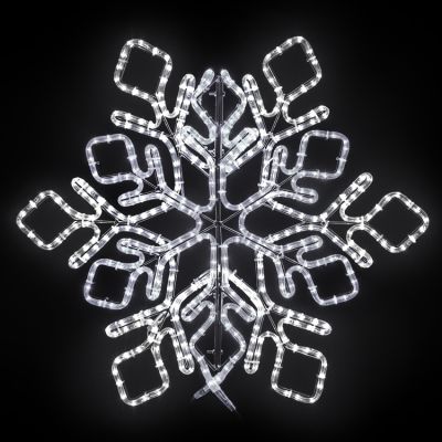 36" Star Snowflake - Pure White